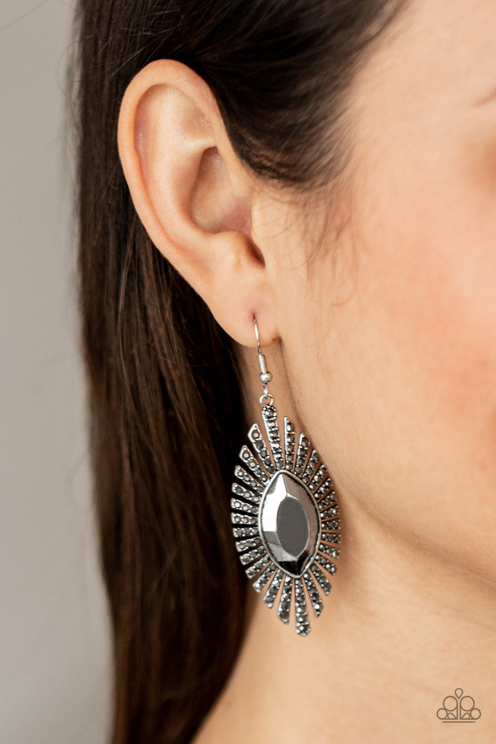 Paparazzi ♥ Who Is The FIERCEST Of Them All - Silver ♥  Earrings