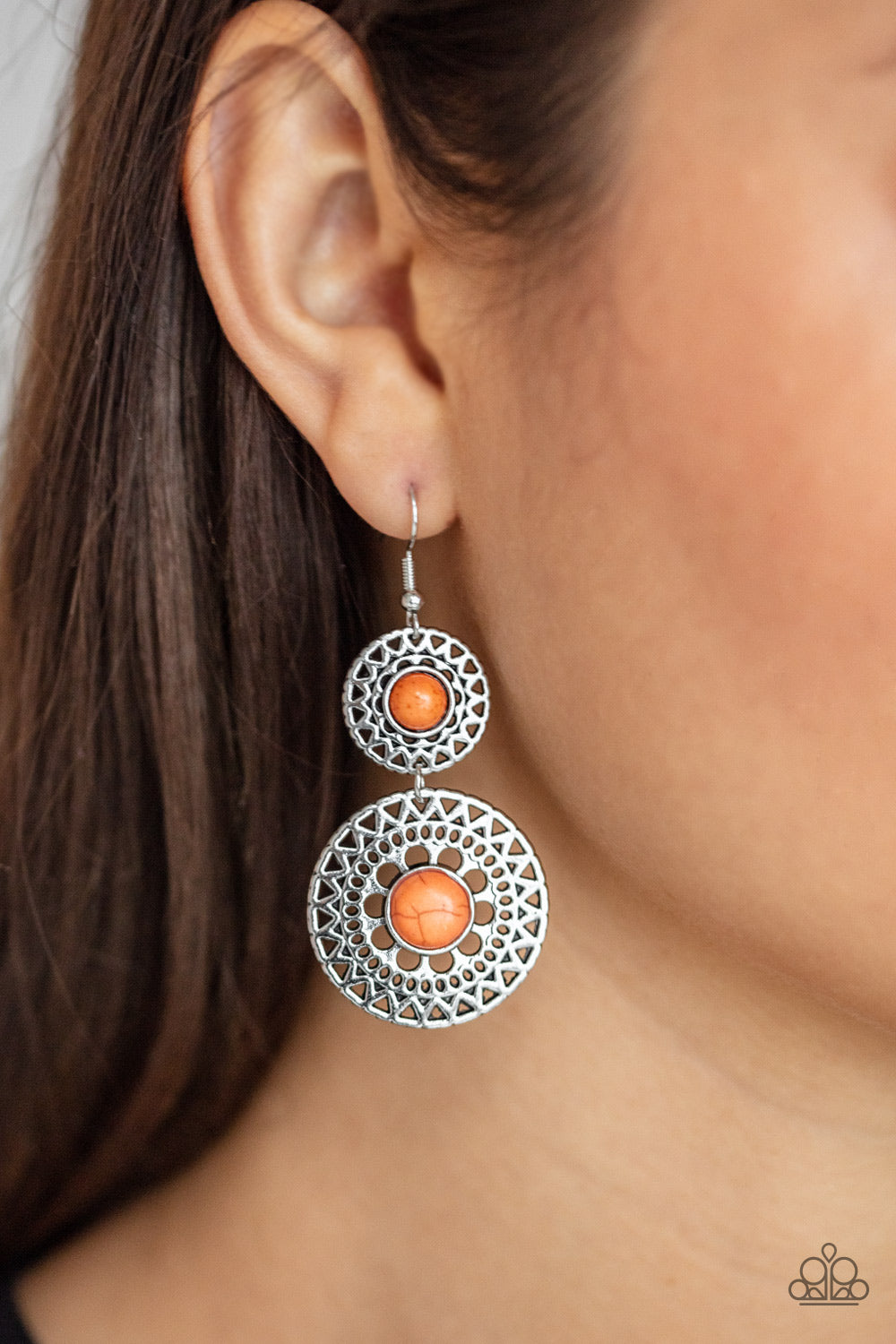 Paparazzi ♥ Sunny Sahara - Orange ♥  Earrings