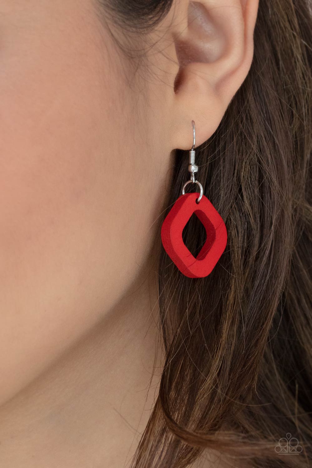 Paparazzi ♥ Top Of The WOOD Chain - Red ♥  Necklace