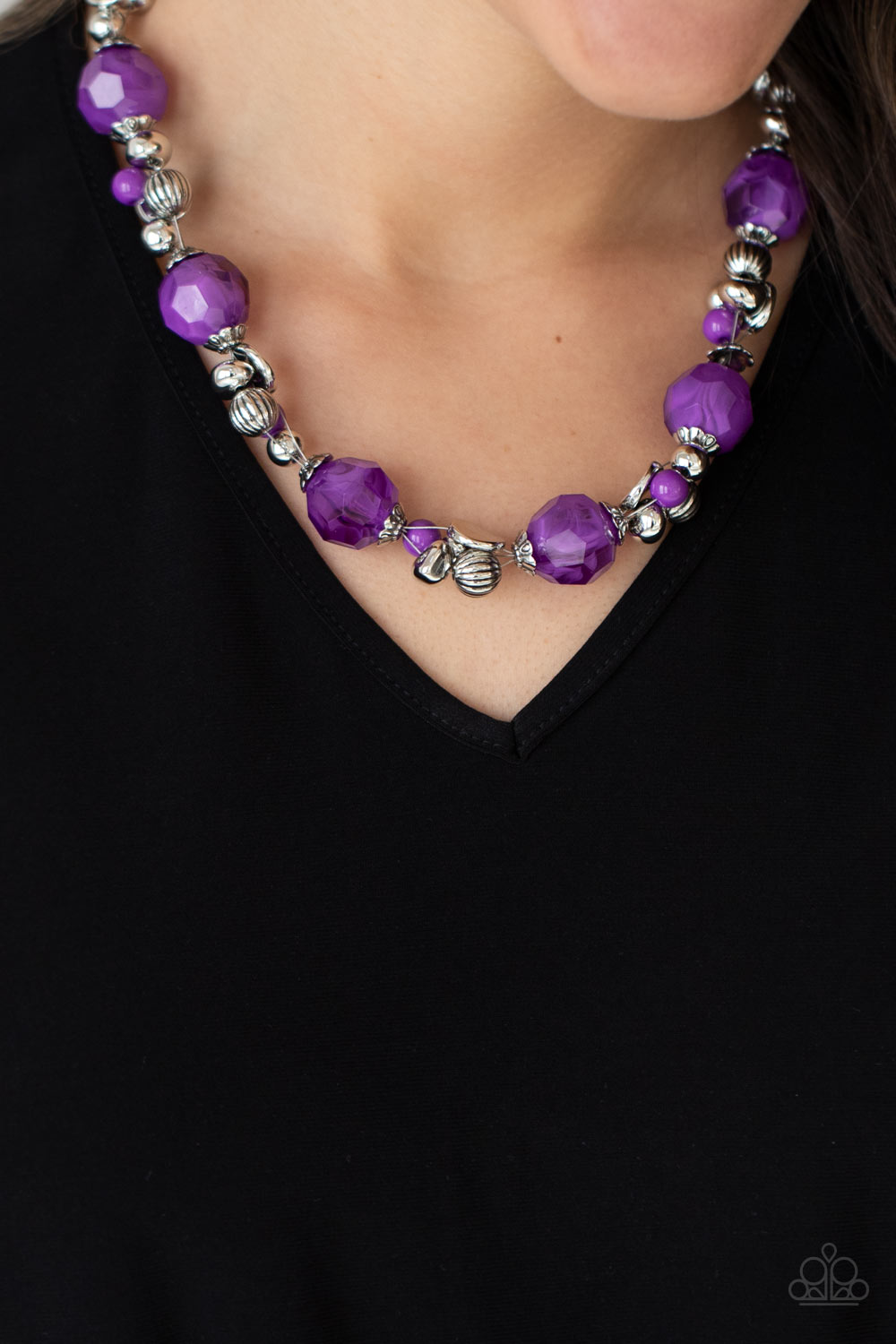 Paparazzi ♥ Vidi Vici VACATION - Purple ♥  Necklace