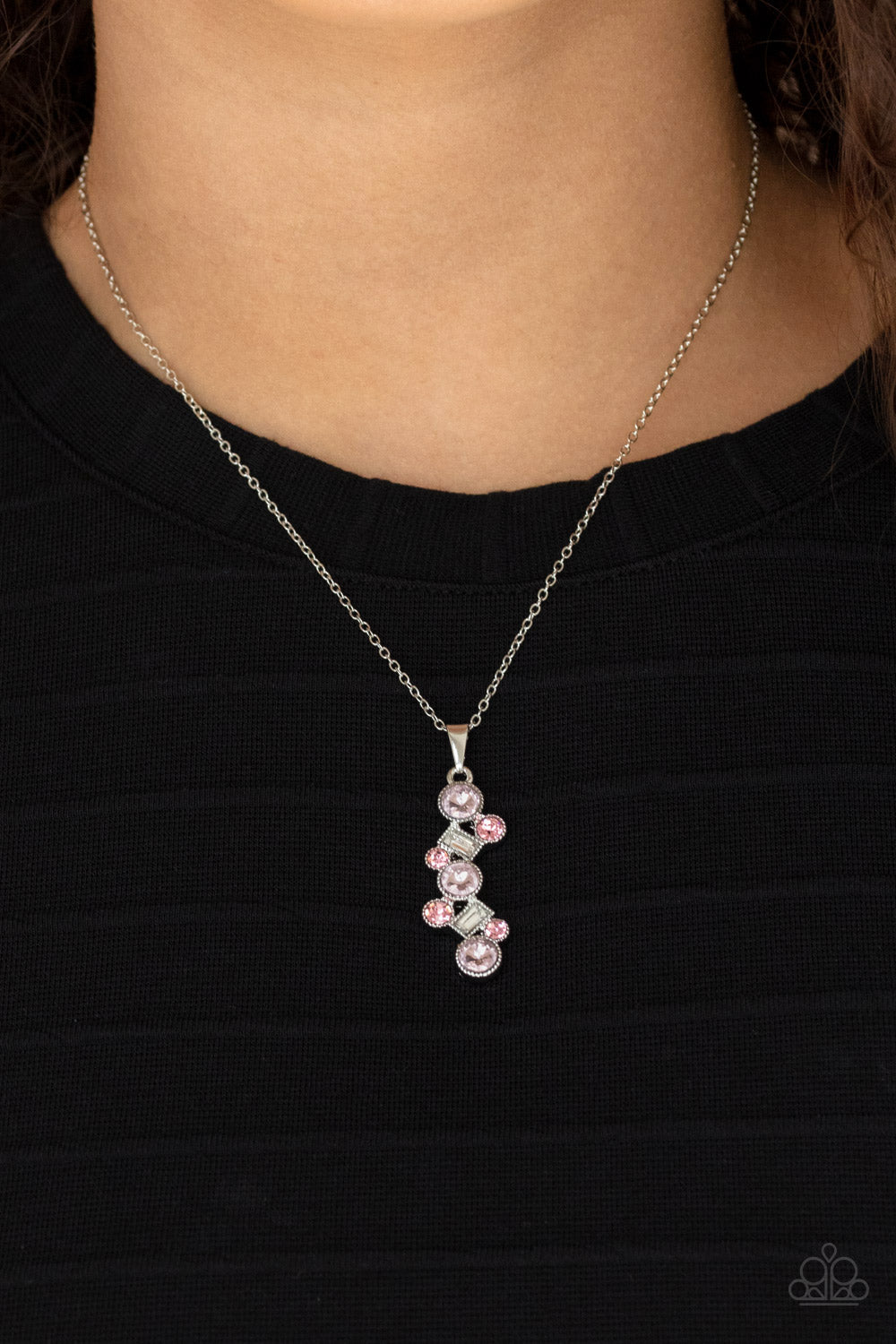 Paparazzi ♥ Classically Clustered - Pink ♥  Necklace