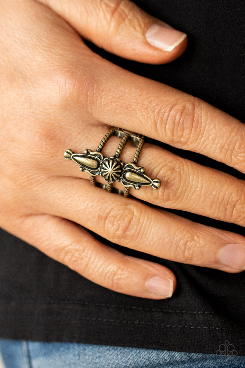 Paparazzi ♥ Westward Expansion - Brass ♥  Ring