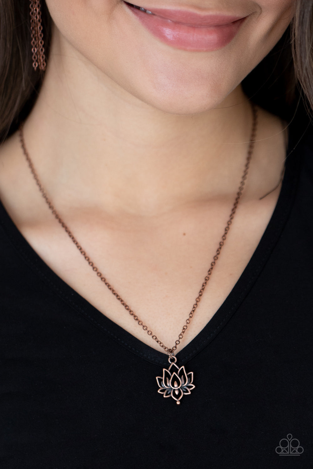 Paparazzi ♥ Lotus Retreat - Copper ♥  Necklace
