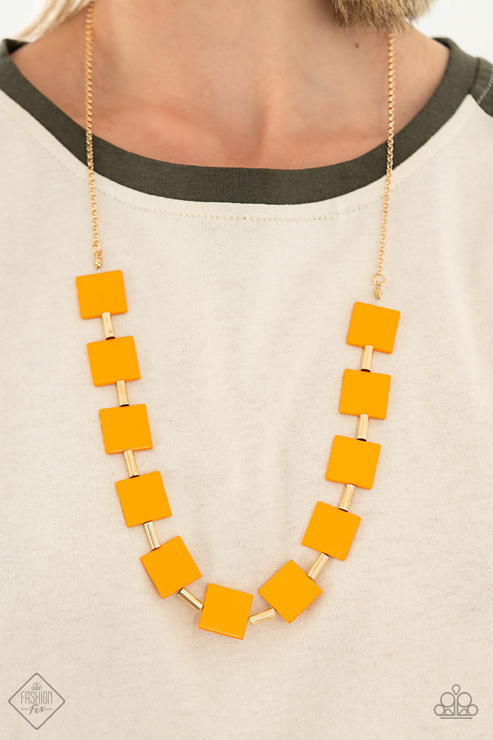 Paparazzi ♥ Hello, Material Girl - Orange ♥  Necklace
