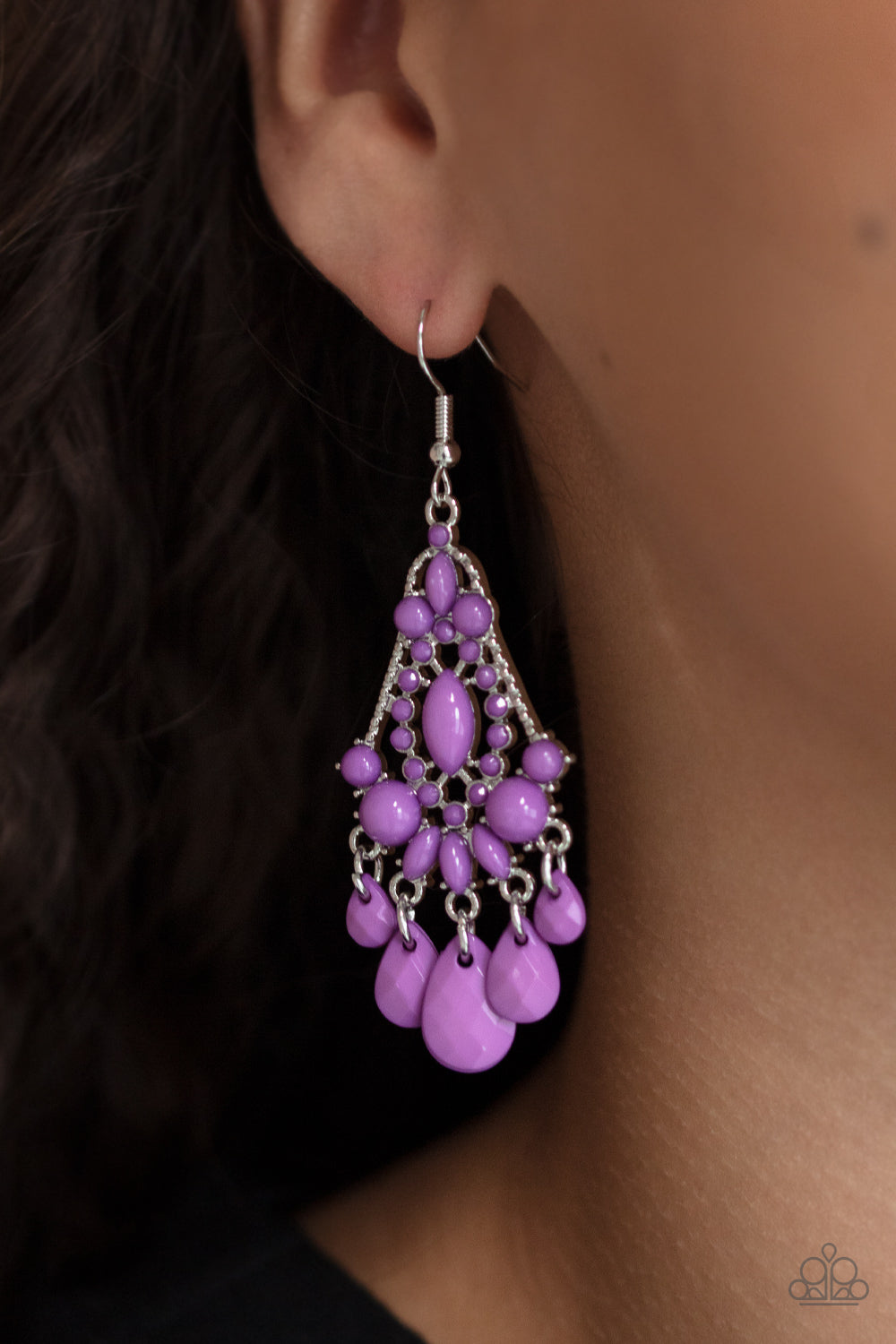 Paparazzi ♥ STAYCATION Home - Purple ♥  Earrings