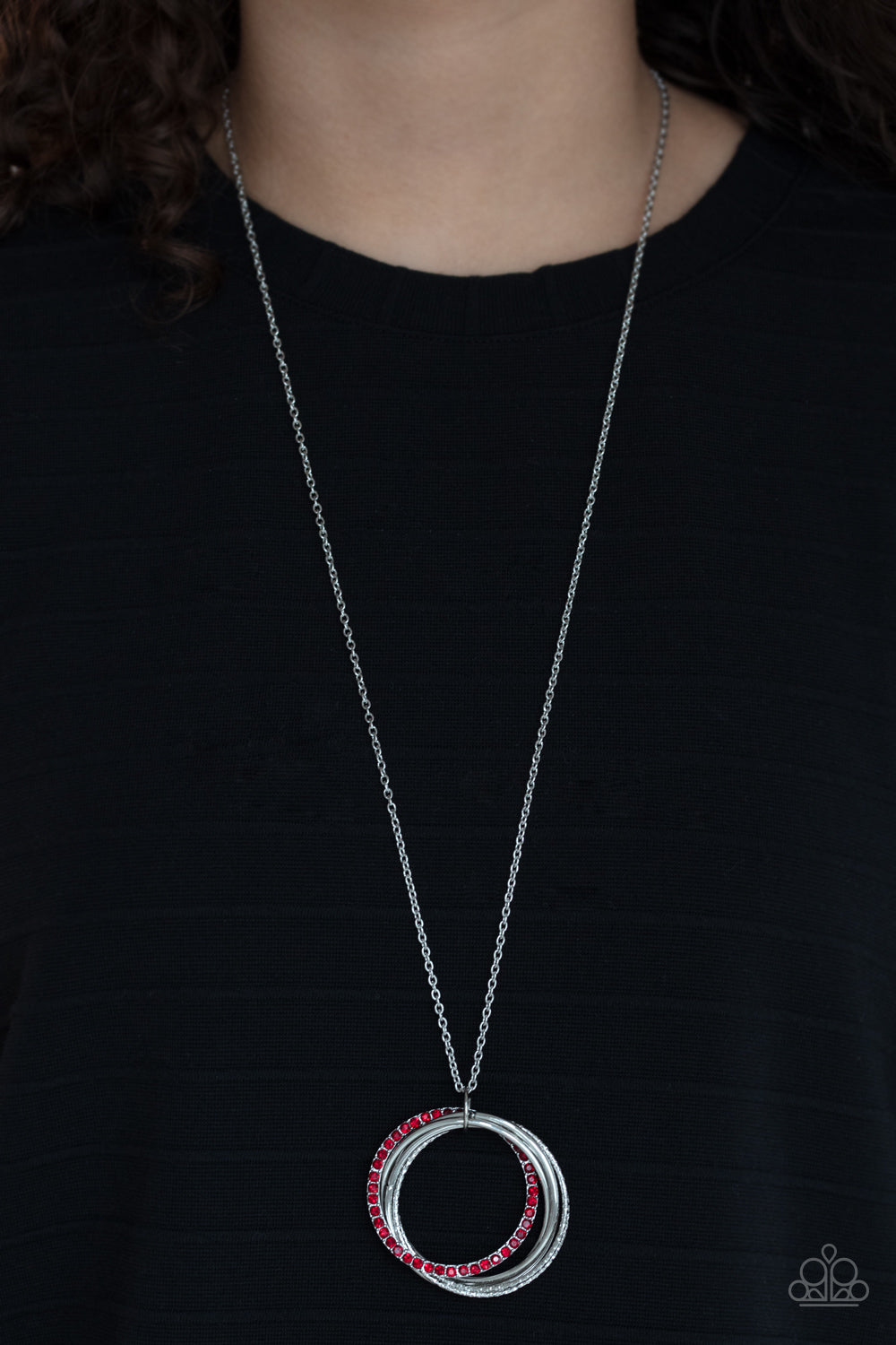 Paparazzi ♥ Harmonic Halos - Red ♥  Necklace
