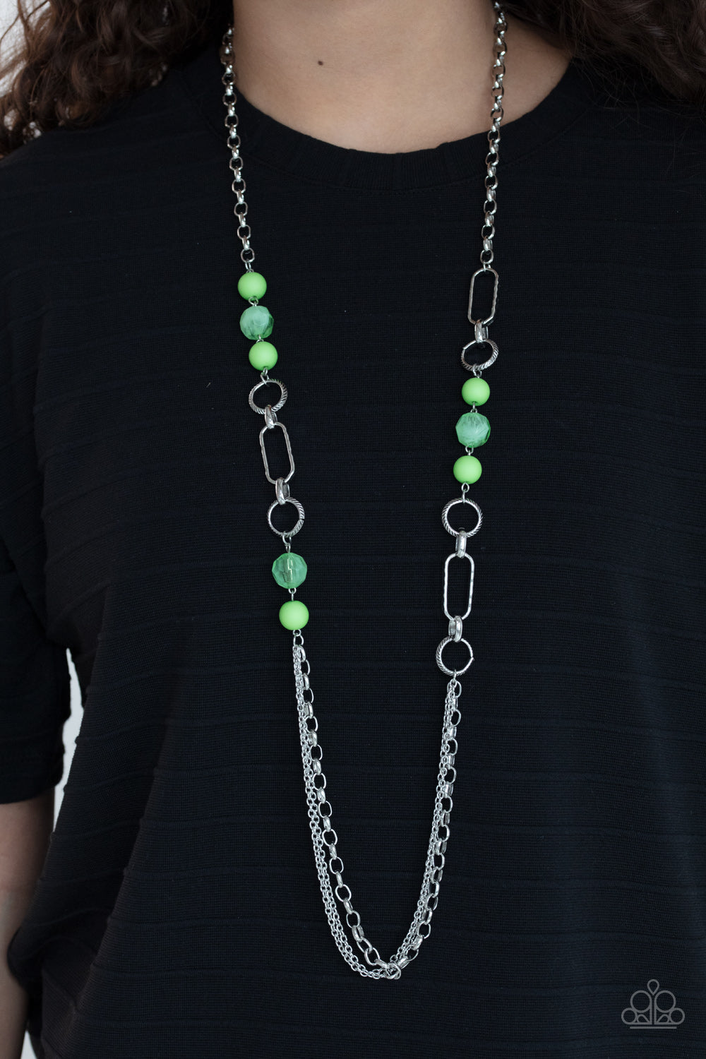 Paparazzi ♥ POP-ular Opinion - Green ♥  Necklace
