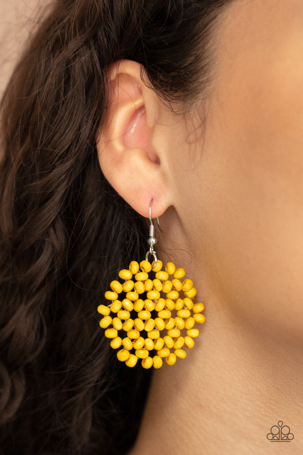 Paparazzi ♥ Summer Escapade - Yellow ♥  Earrings