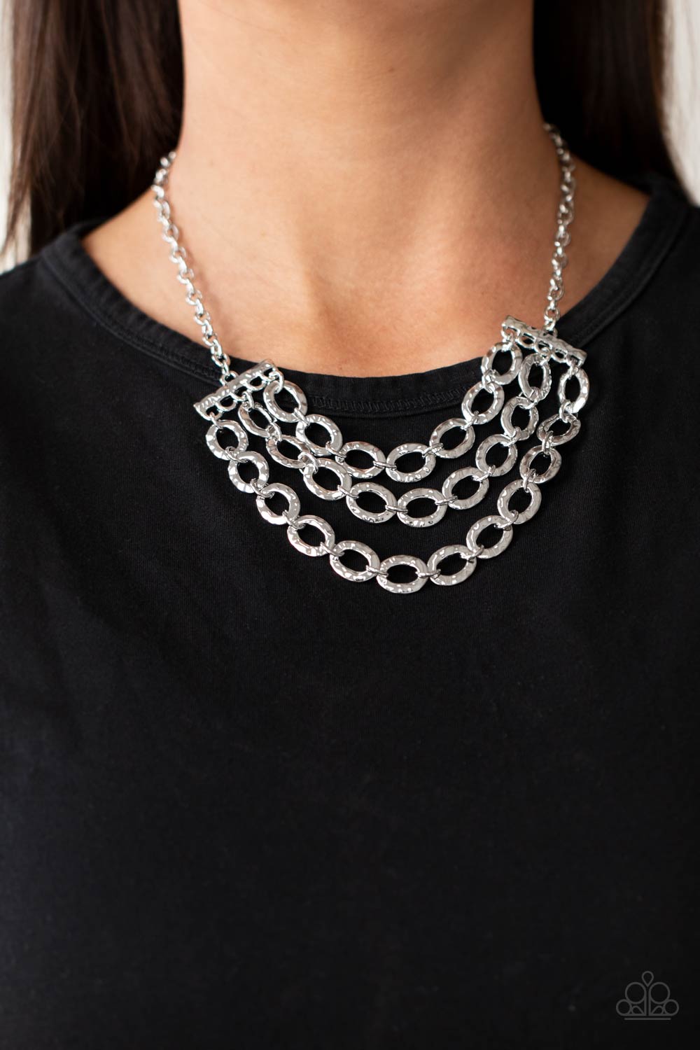 Paparazzi ♥ Repeat After Me - Silver ♥  Necklace