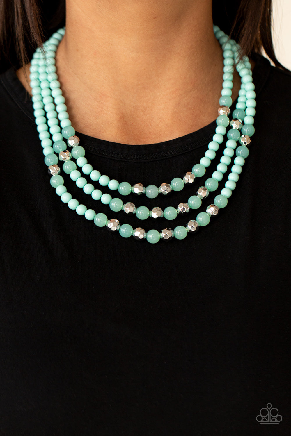 Paparazzi ♥ STAYCATION All I Ever Wanted - Blue ♥  Necklace