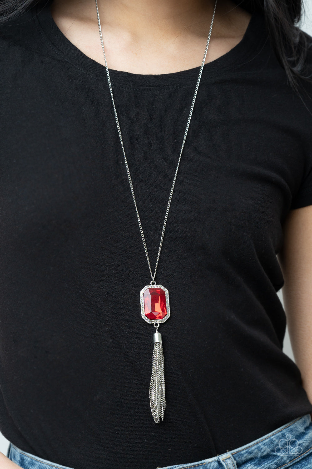 Paparazzi ♥ Blissed Out Opulence - Red ♥  Necklace