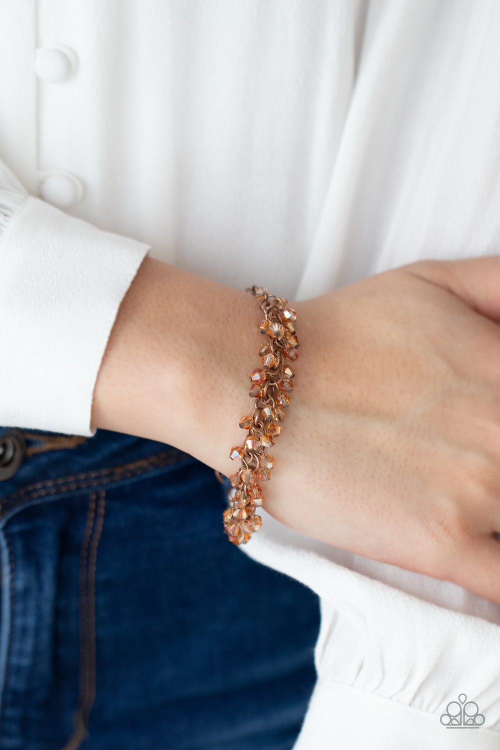 Paparazzi ♥ Twinkly Twilight - Copper ♥  Bracelet