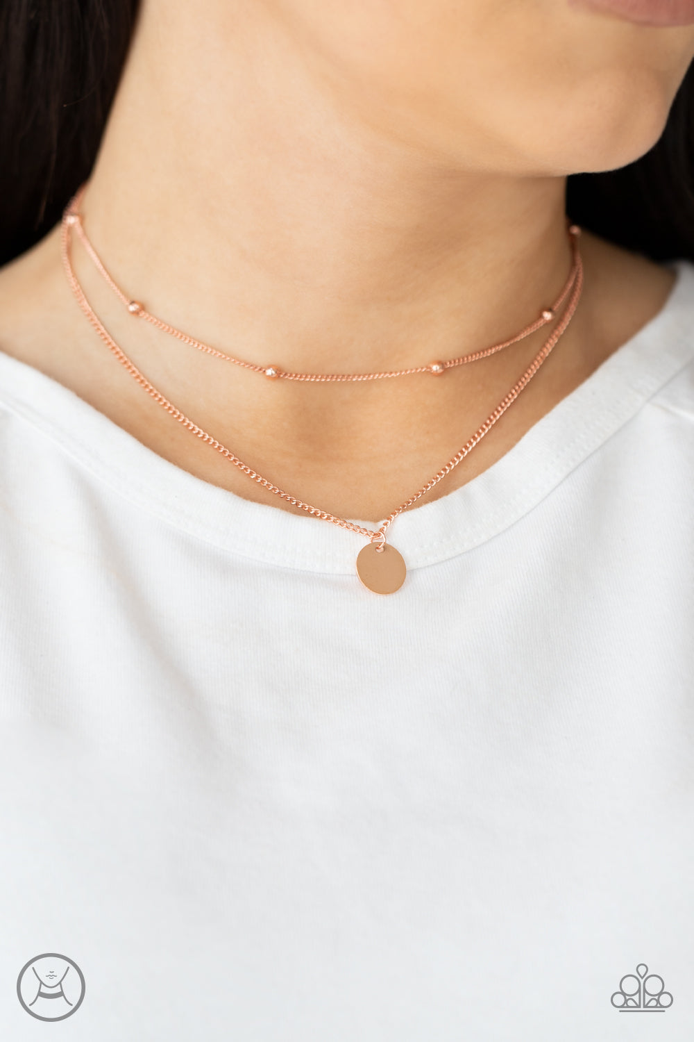 Paparazzi ♥ Modestly Minimalist - Copper ♥  Necklace