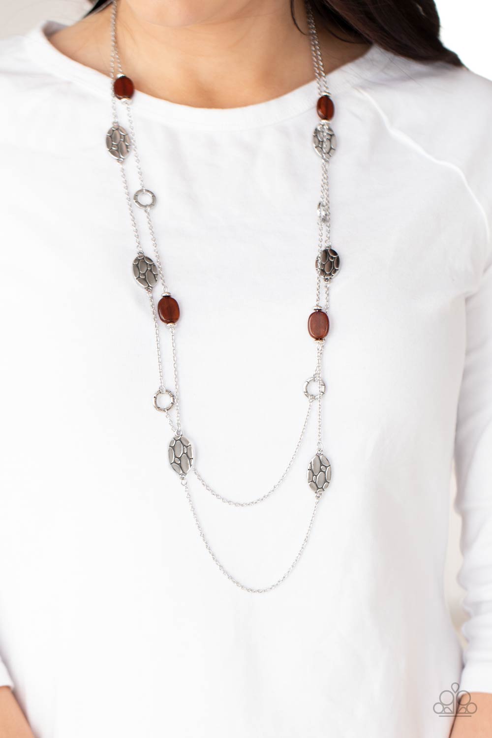 Paparazzi ♥ Cobble Creeks - Brown ♥  Necklace