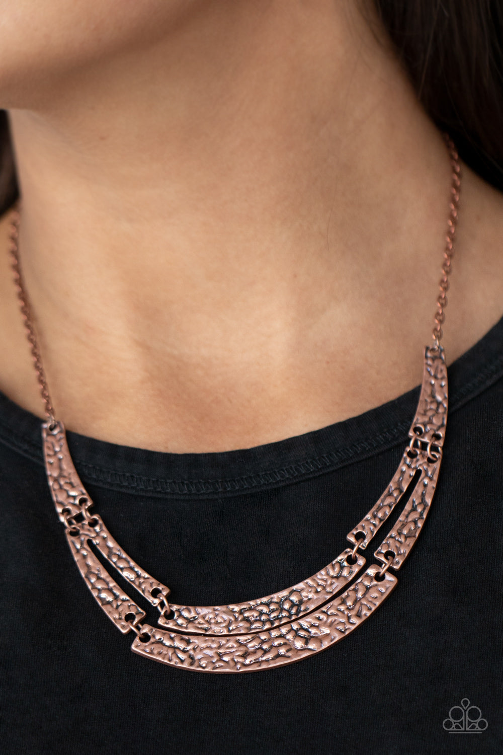 Paparazzi ♥ Stick To The ARTIFACTS - Copper ♥  Necklace
