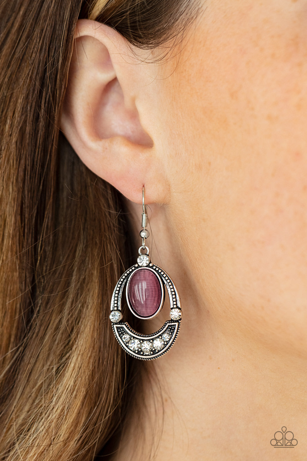 Paparazzi ♥ Serene Shimmer - Purple ♥  Earrings