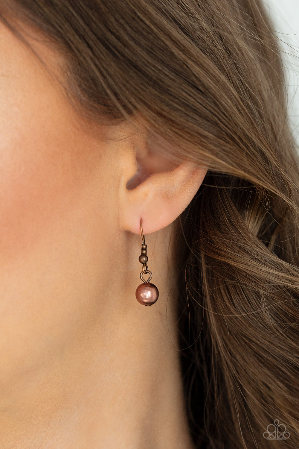 Paparazzi ♥ Beaded Beacon - Copper ♥  Necklace