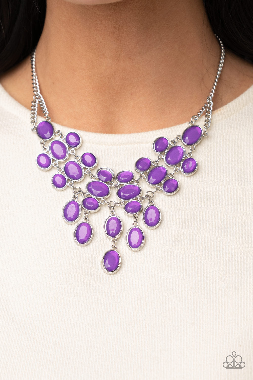 Paparazzi ♥ Serene Gleam - Purple ♥  Necklace