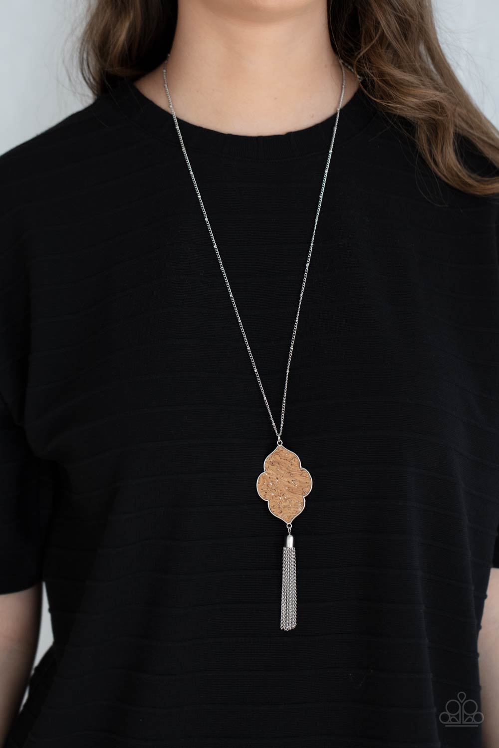 Paparazzi ♥ One Night In Casablanca - Silver ♥  Necklace
