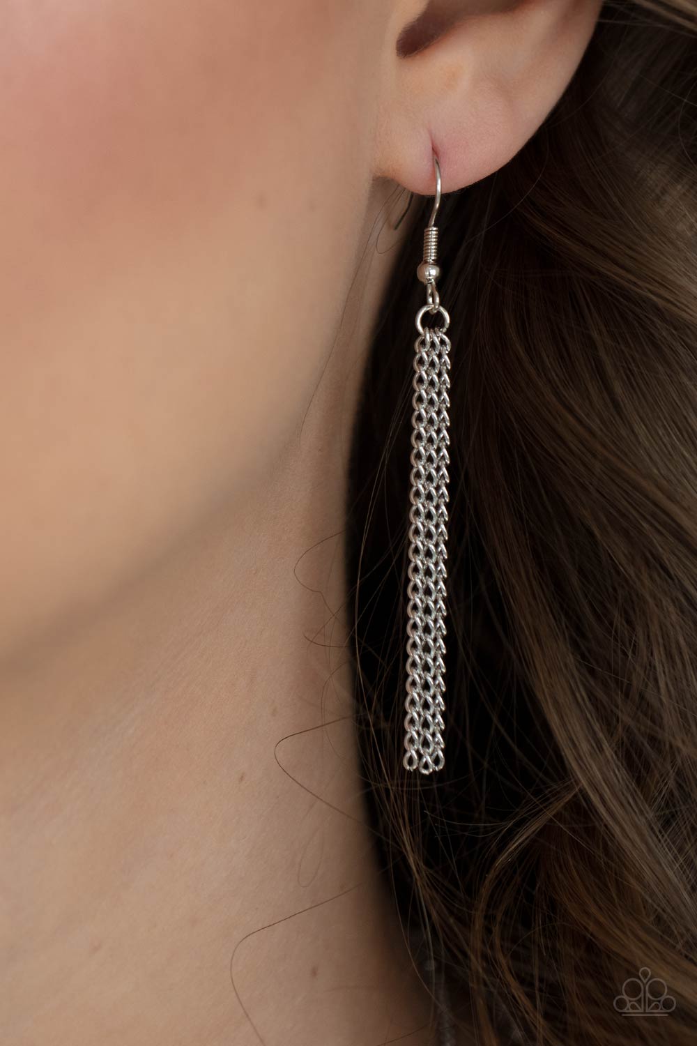 Paparazzi ♥ One Night In Casablanca - Silver ♥  Necklace
