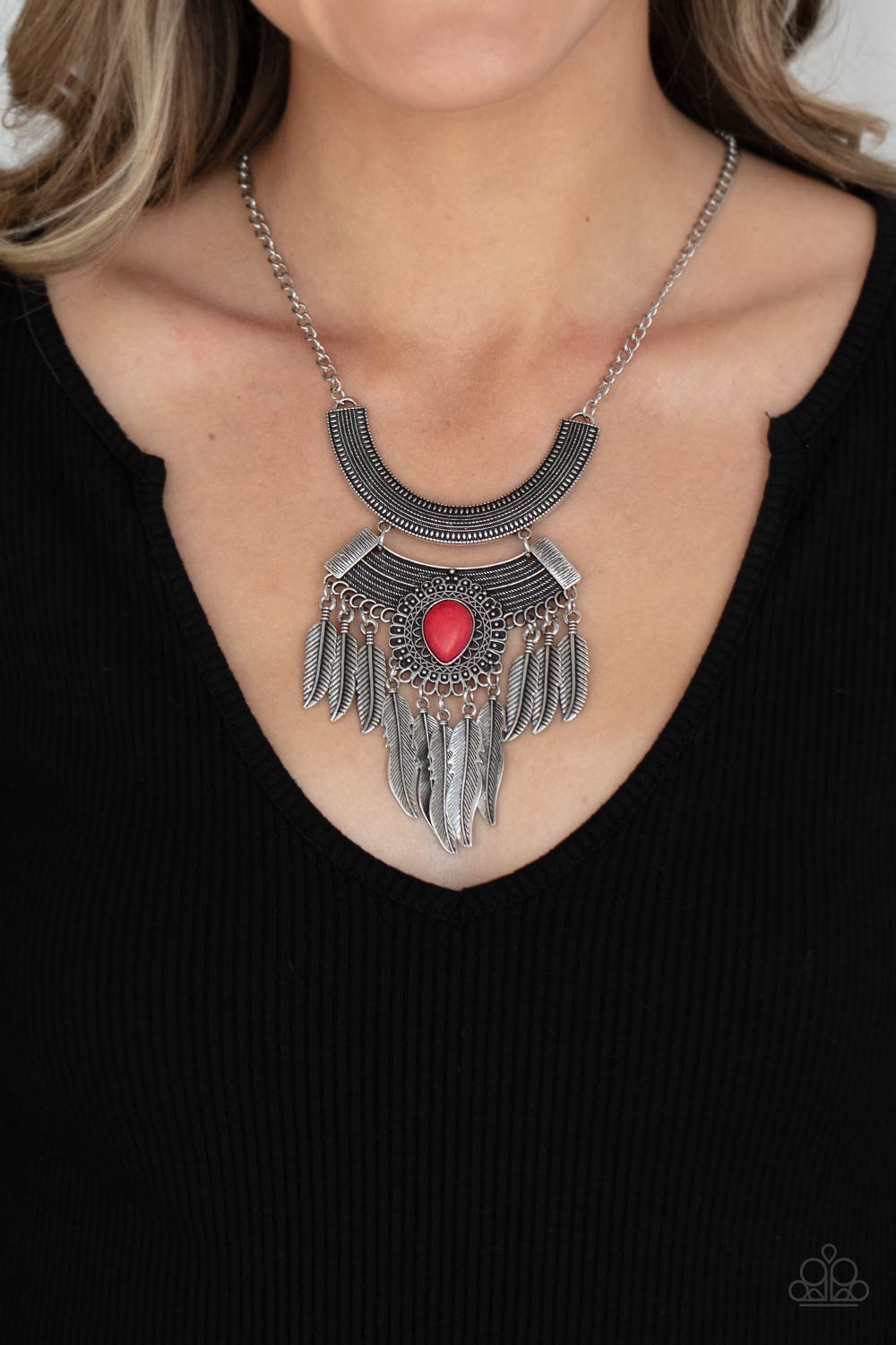 Paparazzi ♥ Desert Devotion - Red ♥  Necklace
