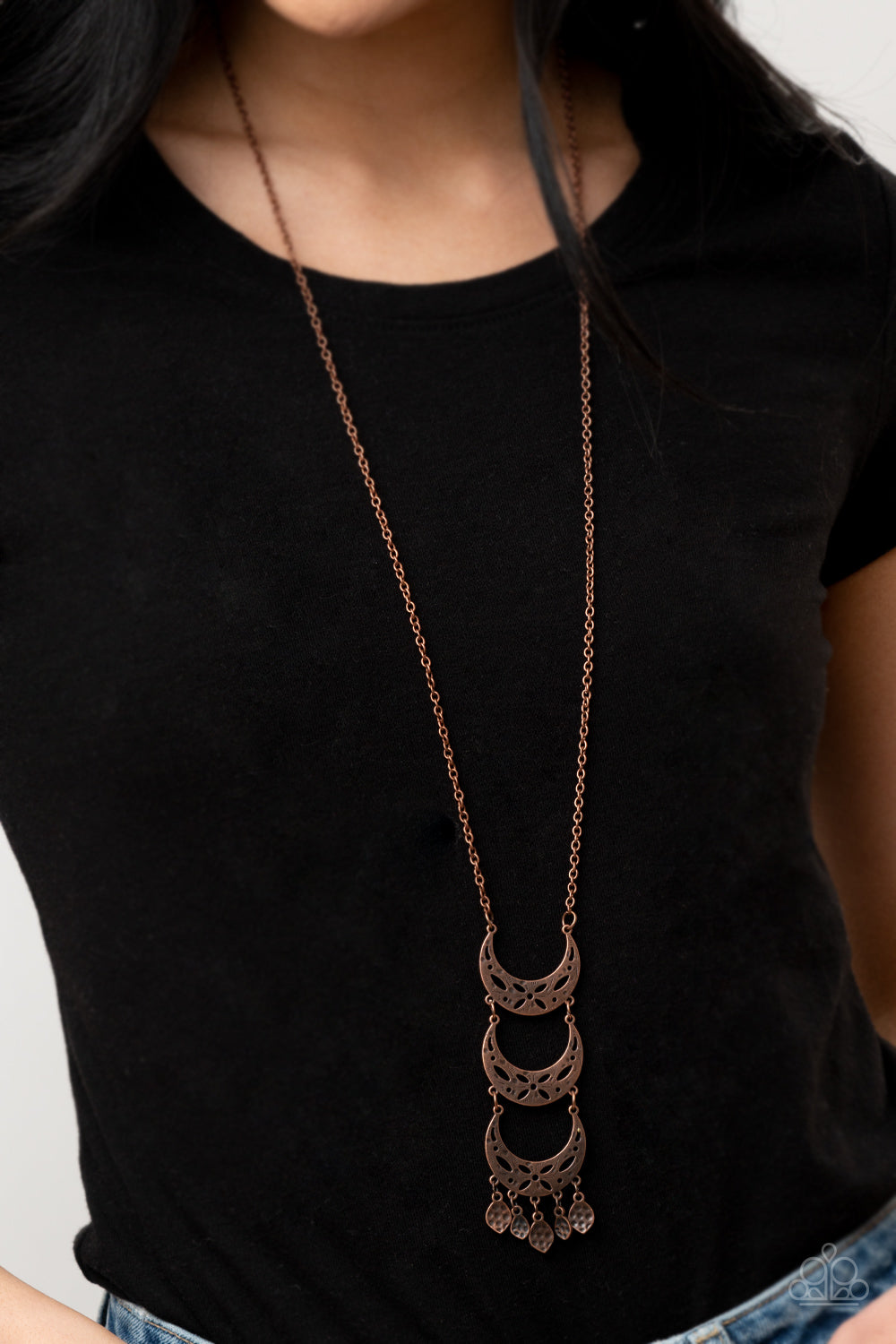 Paparazzi ♥ Half-Moon Child - Copper ♥  Necklace