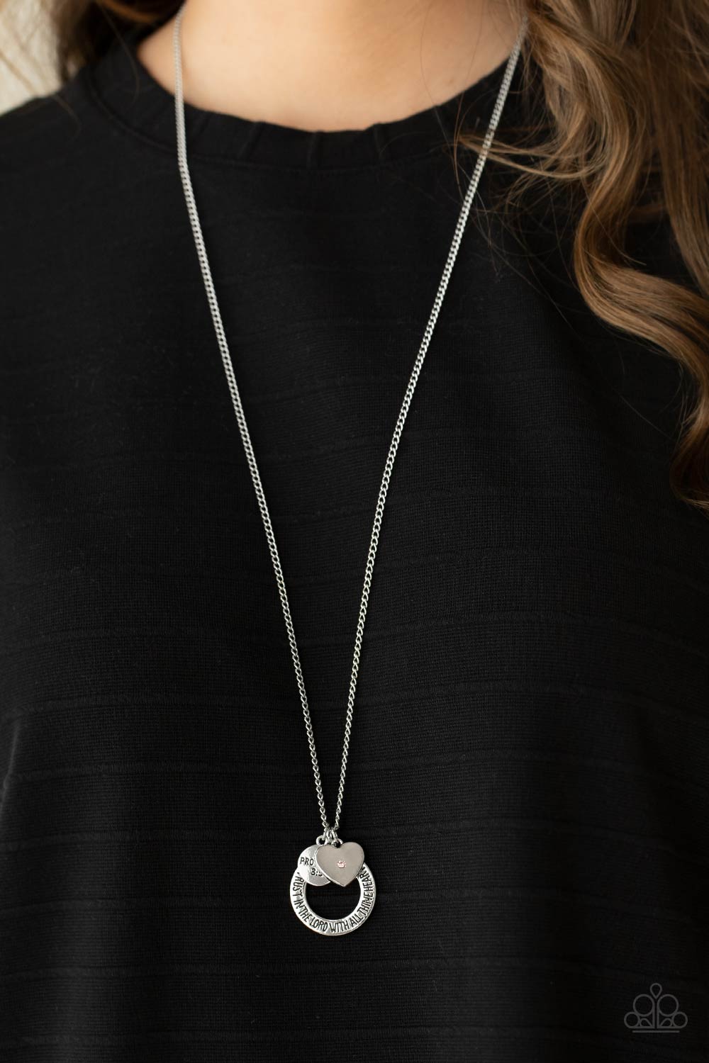 Paparazzi ♥ Full of Faith - Pink ♥  Necklace