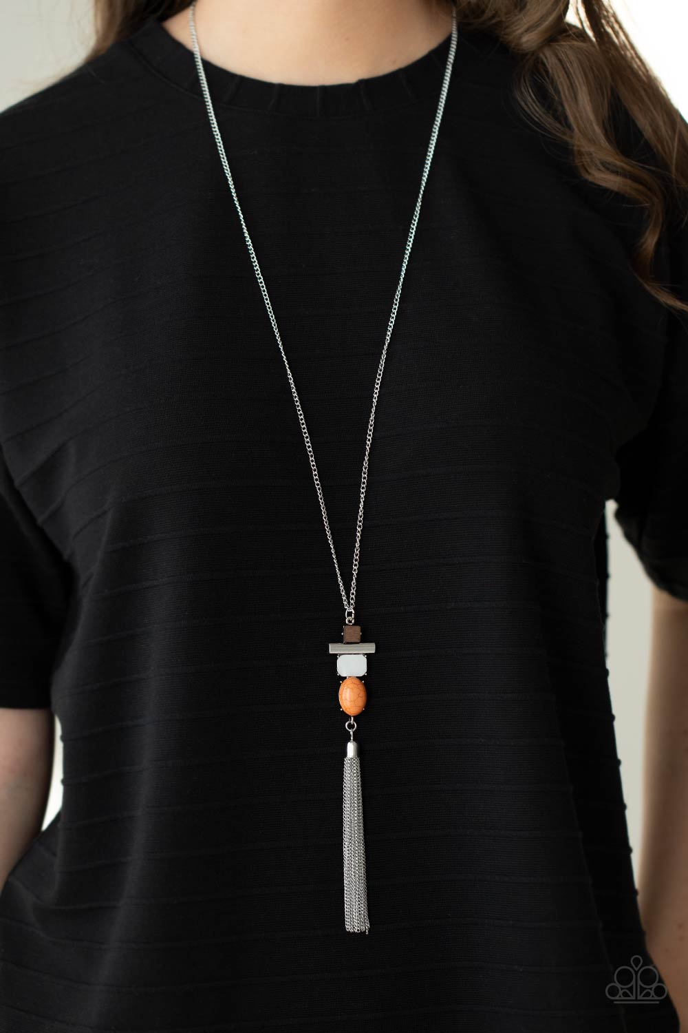 Paparazzi ♥ Natural Novice - Orange ♥  Necklace