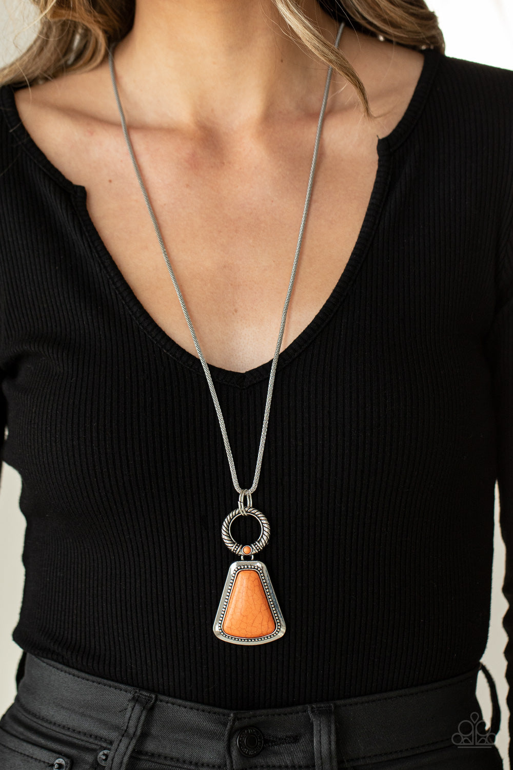 Paparazzi ♥ Stone Prairies - Orange ♥  Necklace