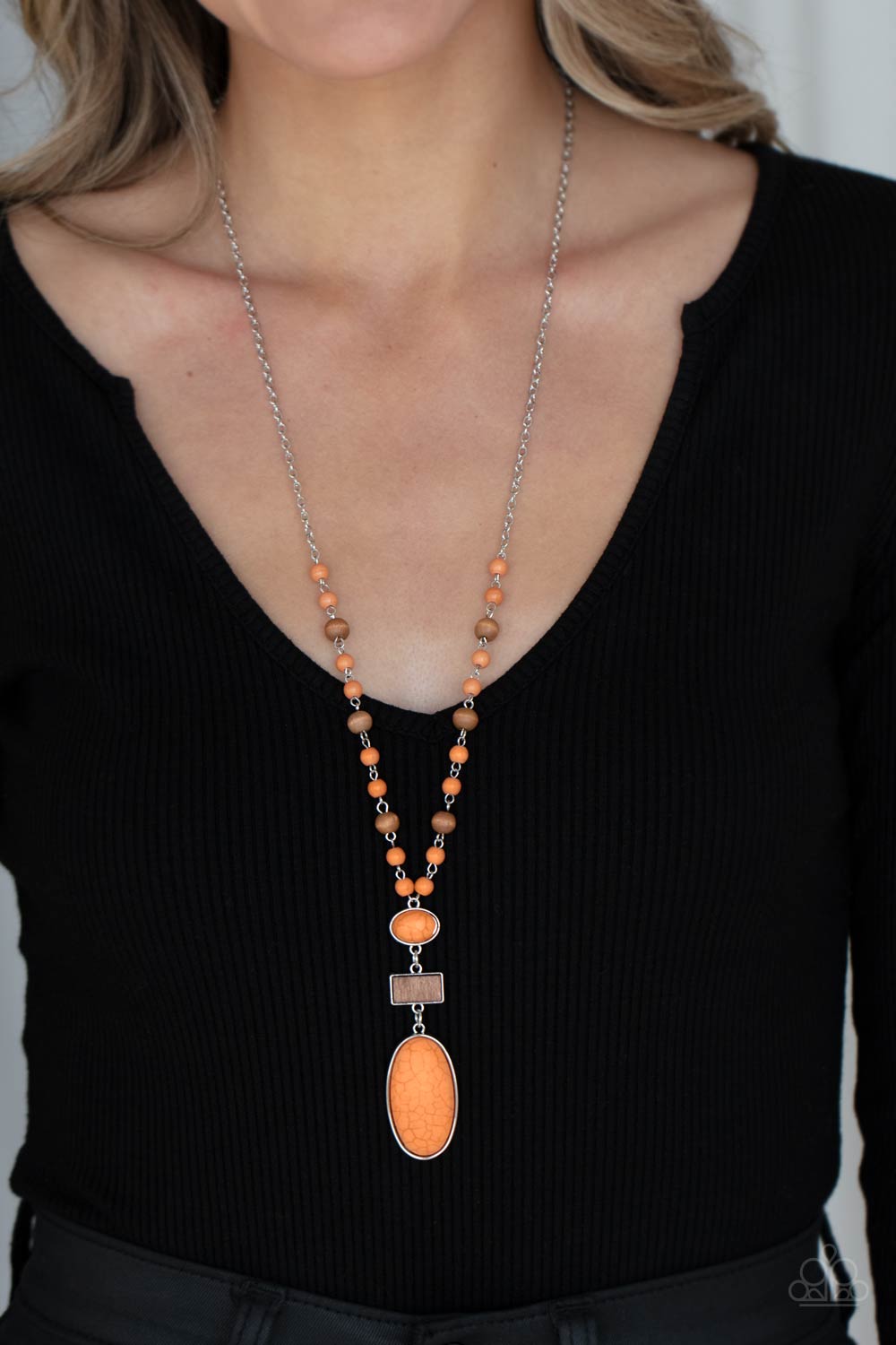 Paparazzi ♥ Naturally Essential - Orange ♥  Necklace