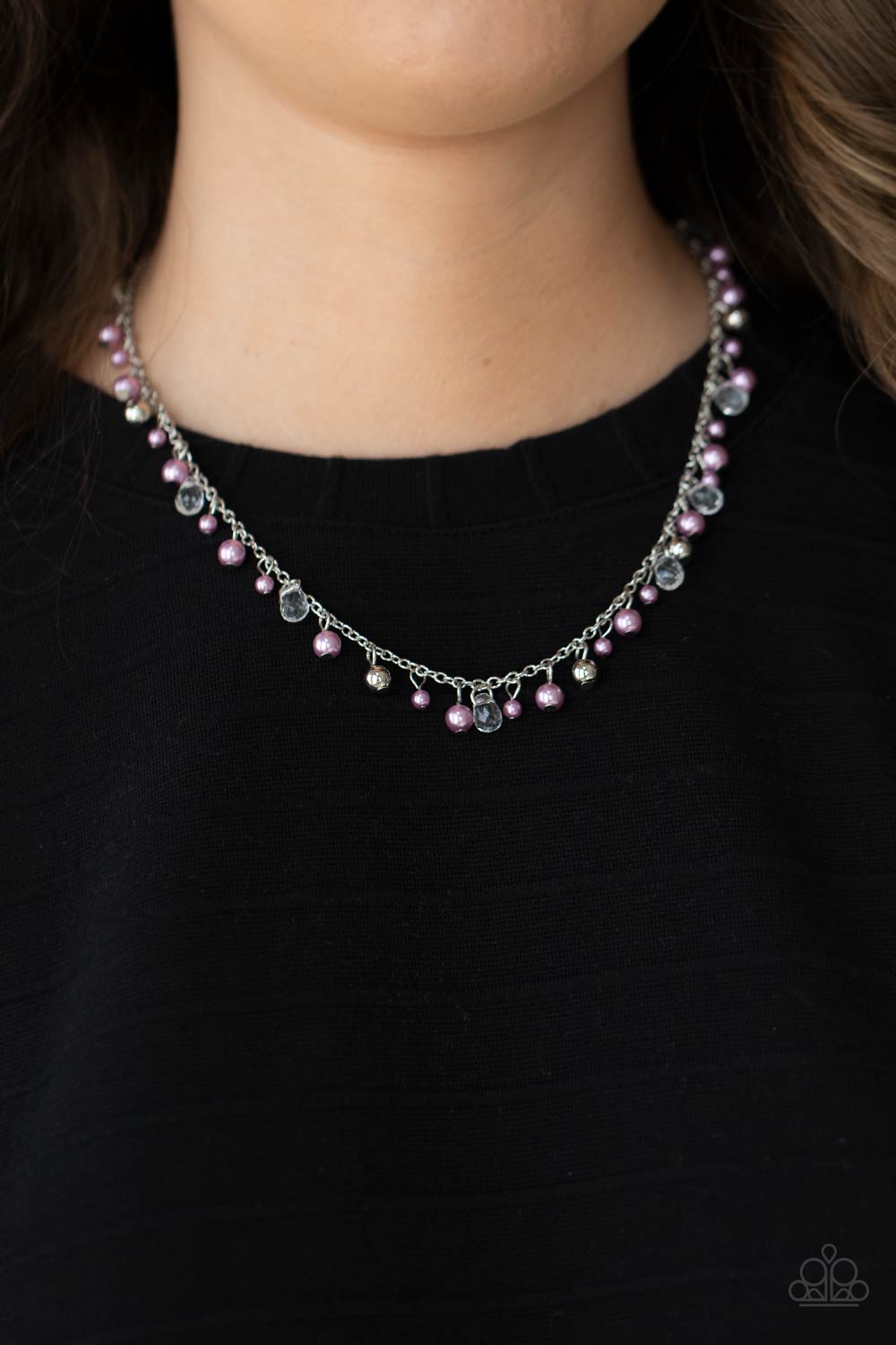 Paparazzi ♥ Pearl Essence - Purple ♥  Necklace