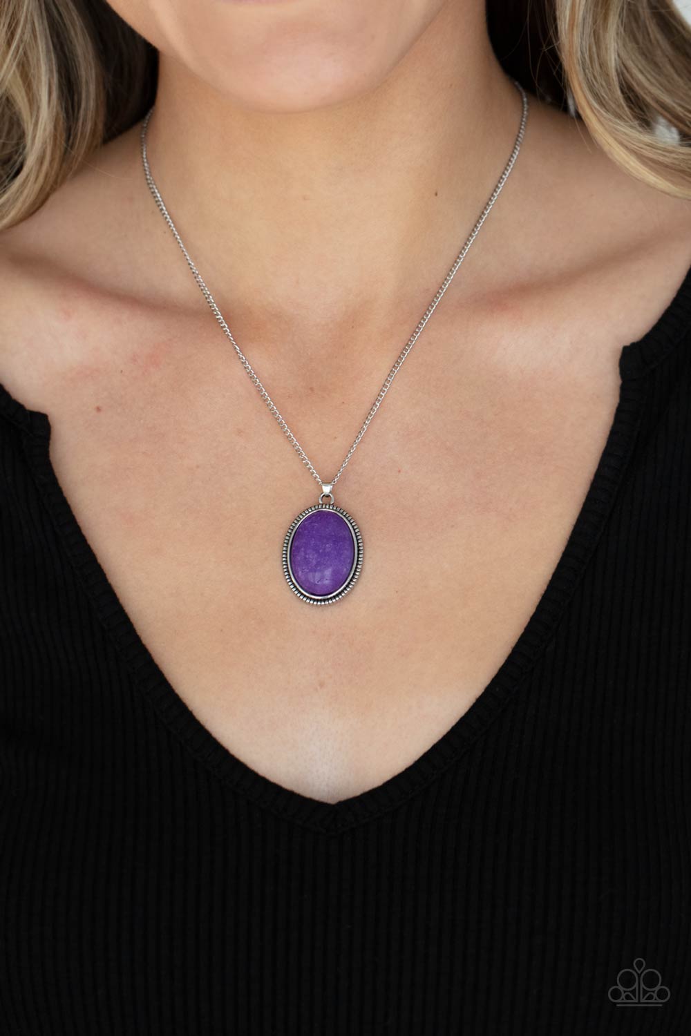 Paparazzi ♥ Tranquil Talisman - Purple ♥  Necklace
