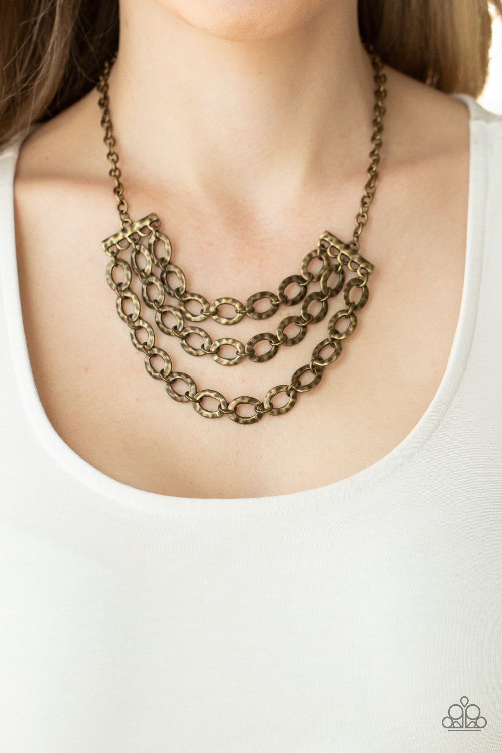 Paparazzi ♥ Repeat After Me - Brass ♥  Necklace