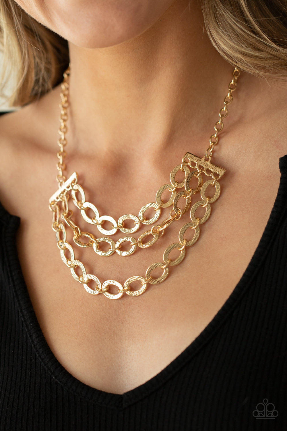 Paparazzi ♥ Repeat After Me - Gold ♥  Necklace