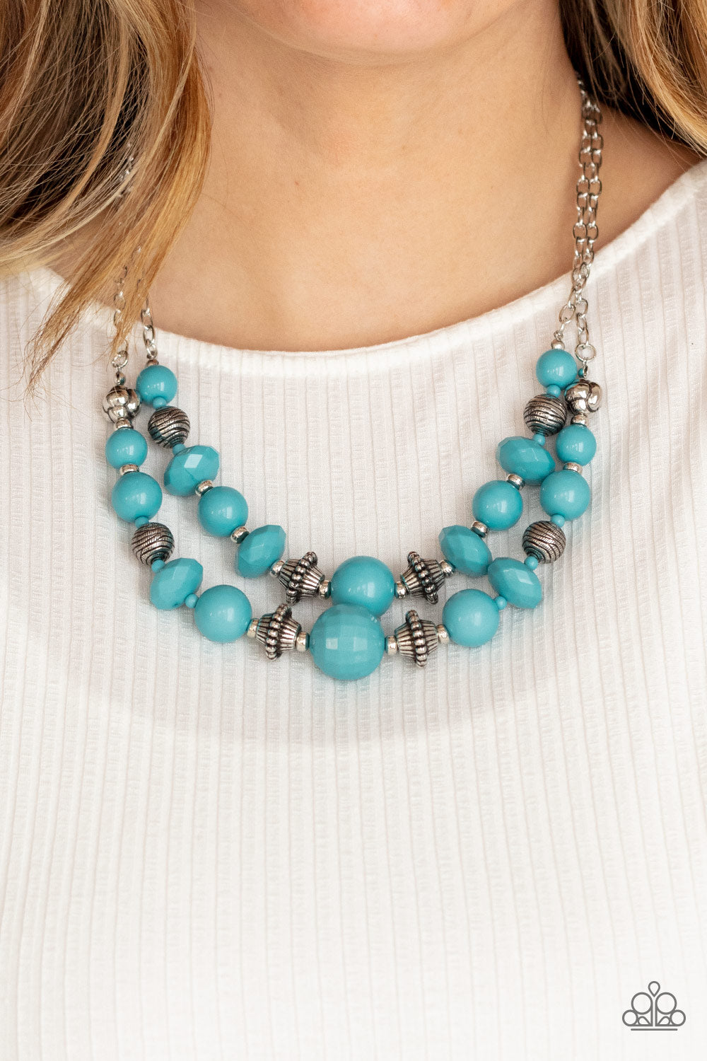 Paparazzi ♥ Upscale Chic - Blue ♥  Necklace