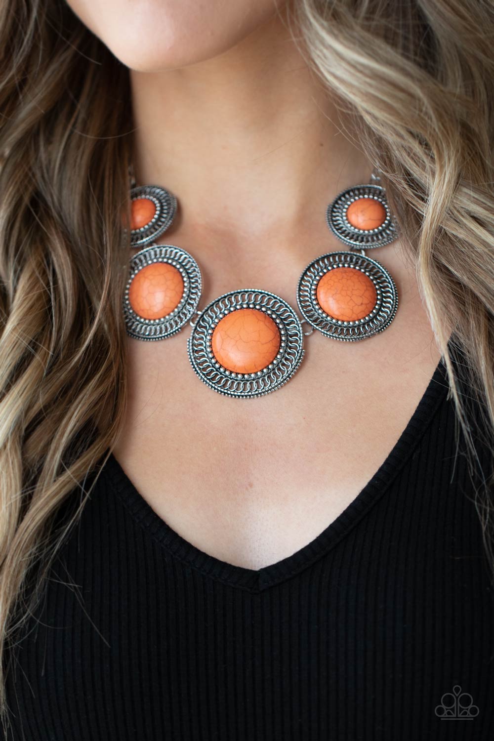 Paparazzi ♥ She Went West - Orange ♥  Necklace
