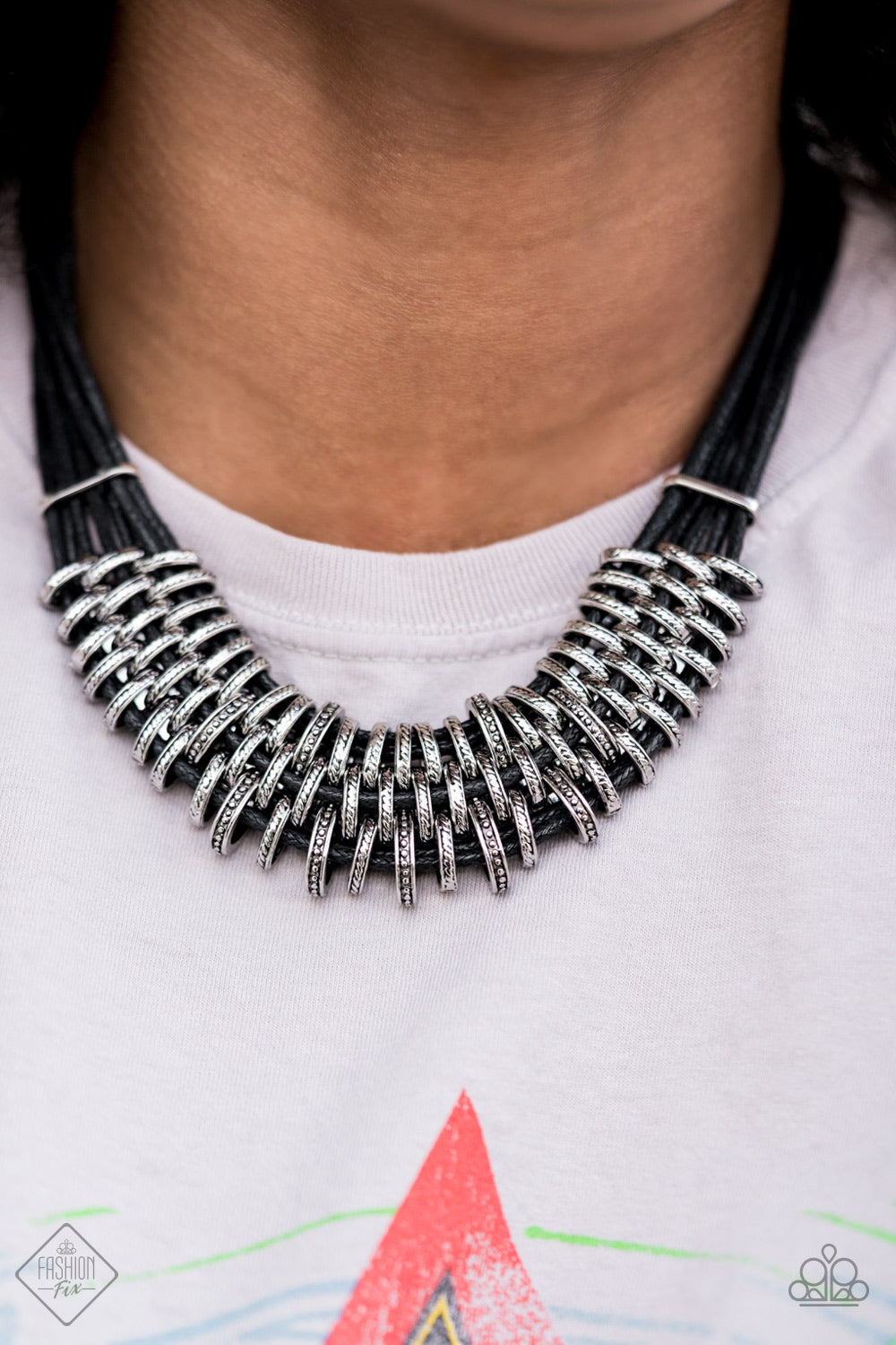 Paparazzi ♥ Lock, Stock, and SPARKLE - Black ♥  Necklace