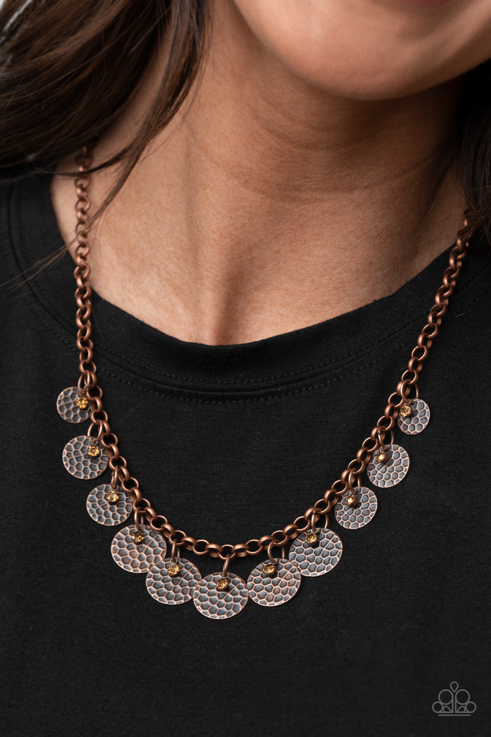 Paparazzi ♥ Delightfully Dappled - Copper ♥  Necklace