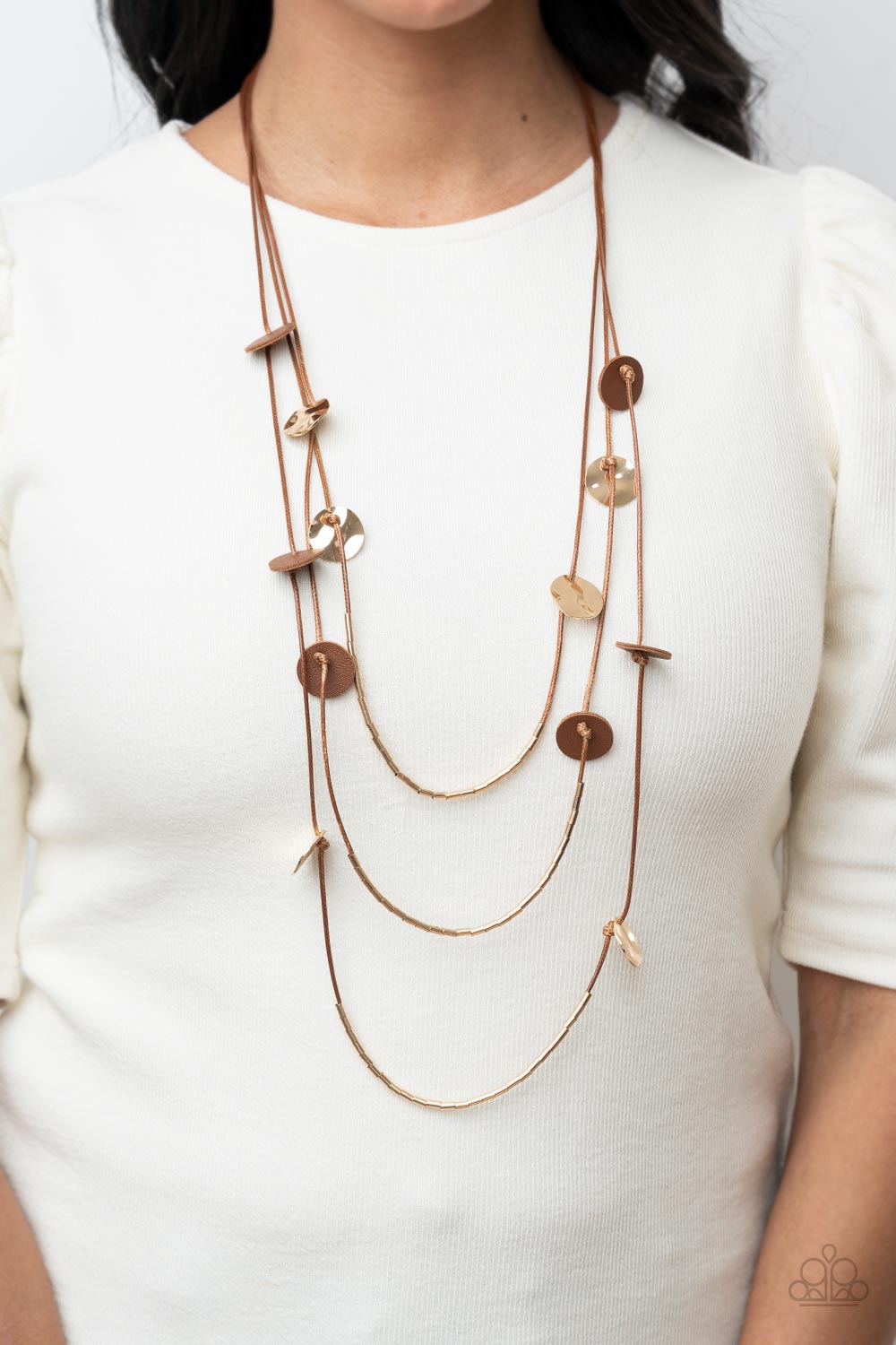 Paparazzi ♥ Alluring Luxe - Brown ♥  Necklace