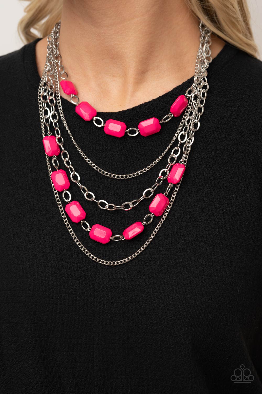 Paparazzi ♥ Standout Strands - Pink ♥  Necklace