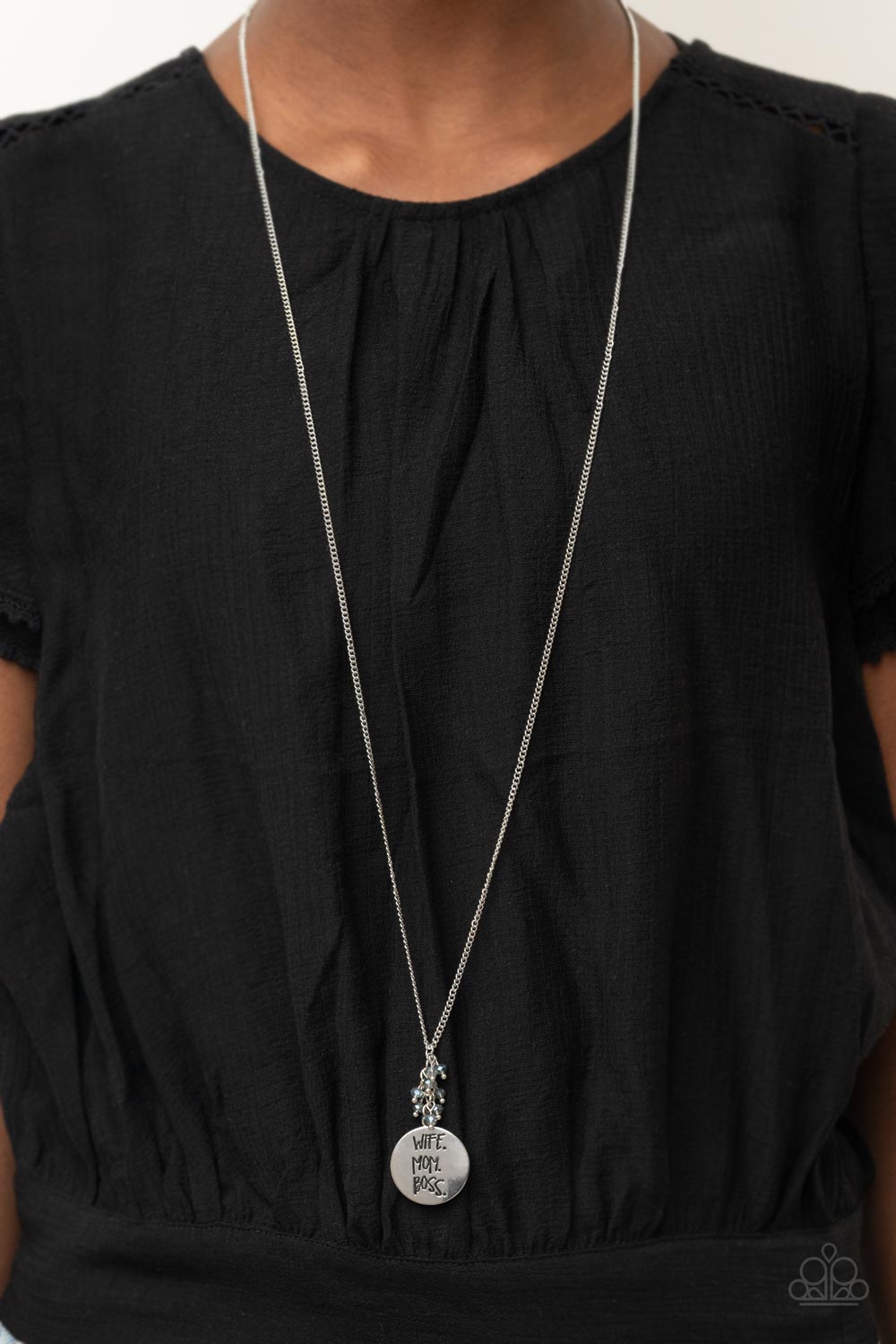 Paparazzi ♥ Words To Live By - Blue ♥  Necklace