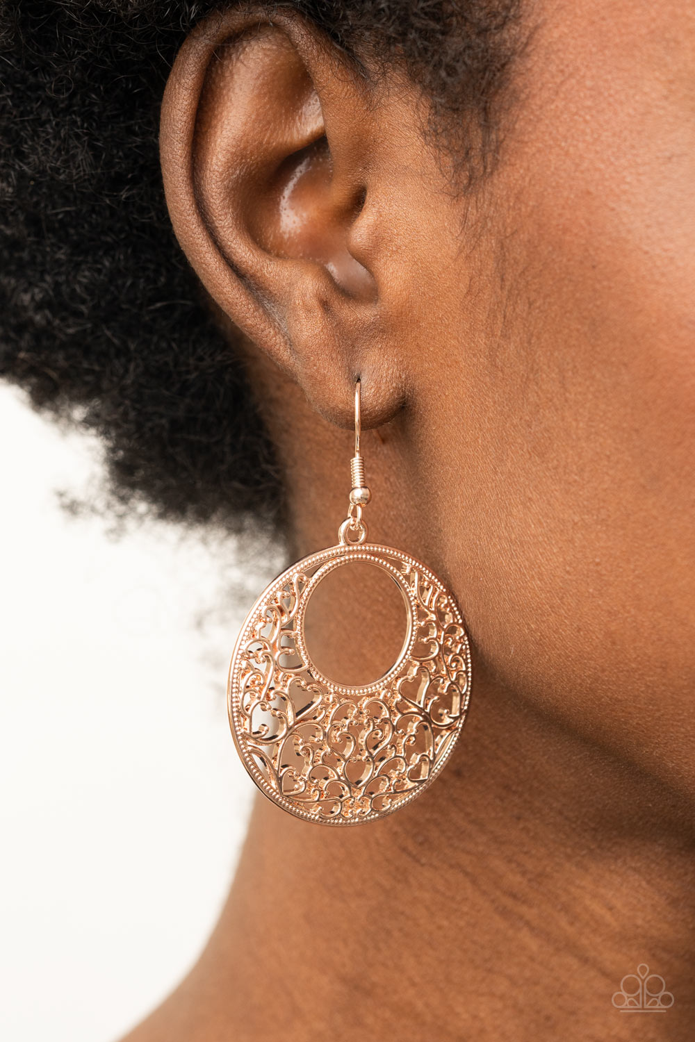 Paparazzi ♥ Vineyard Romance - Rose Gold ♥  Earrings