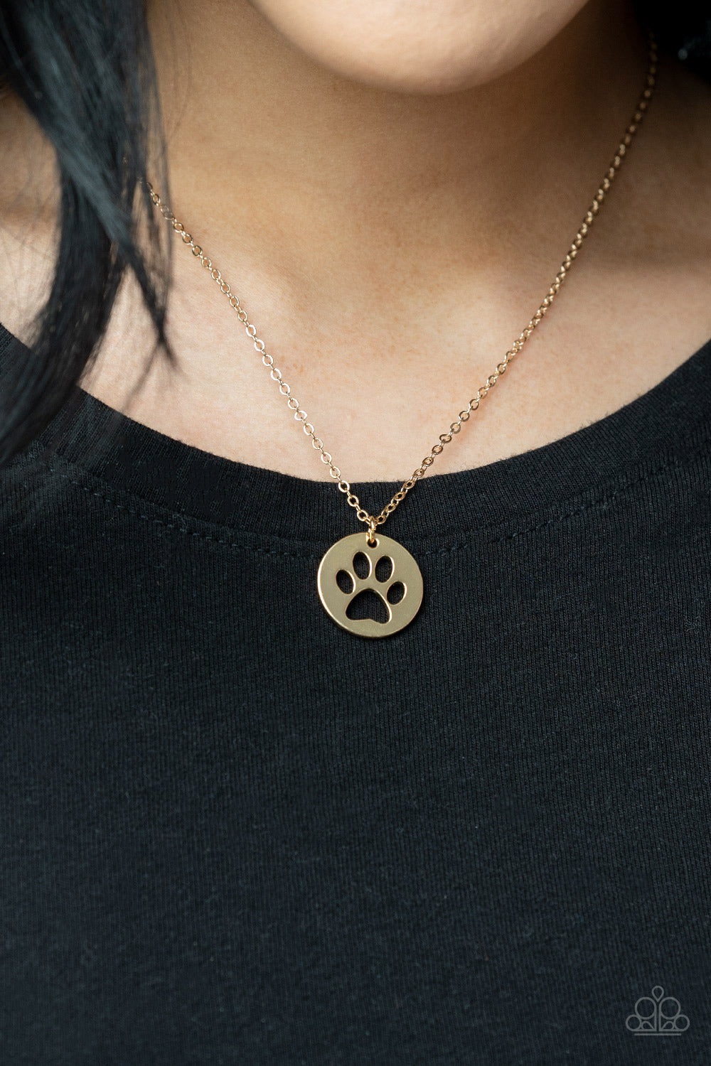 Paparazzi ♥ Think PAW-sitive - Gold ♥  Necklace