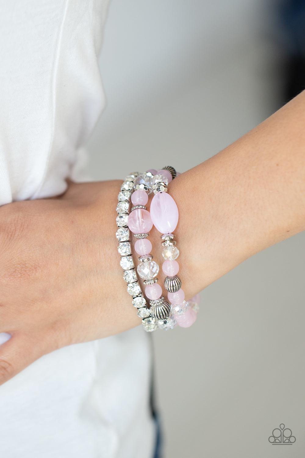Paparazzi ♥ Ethereal Etiquette - Pink ♥  Bracelet