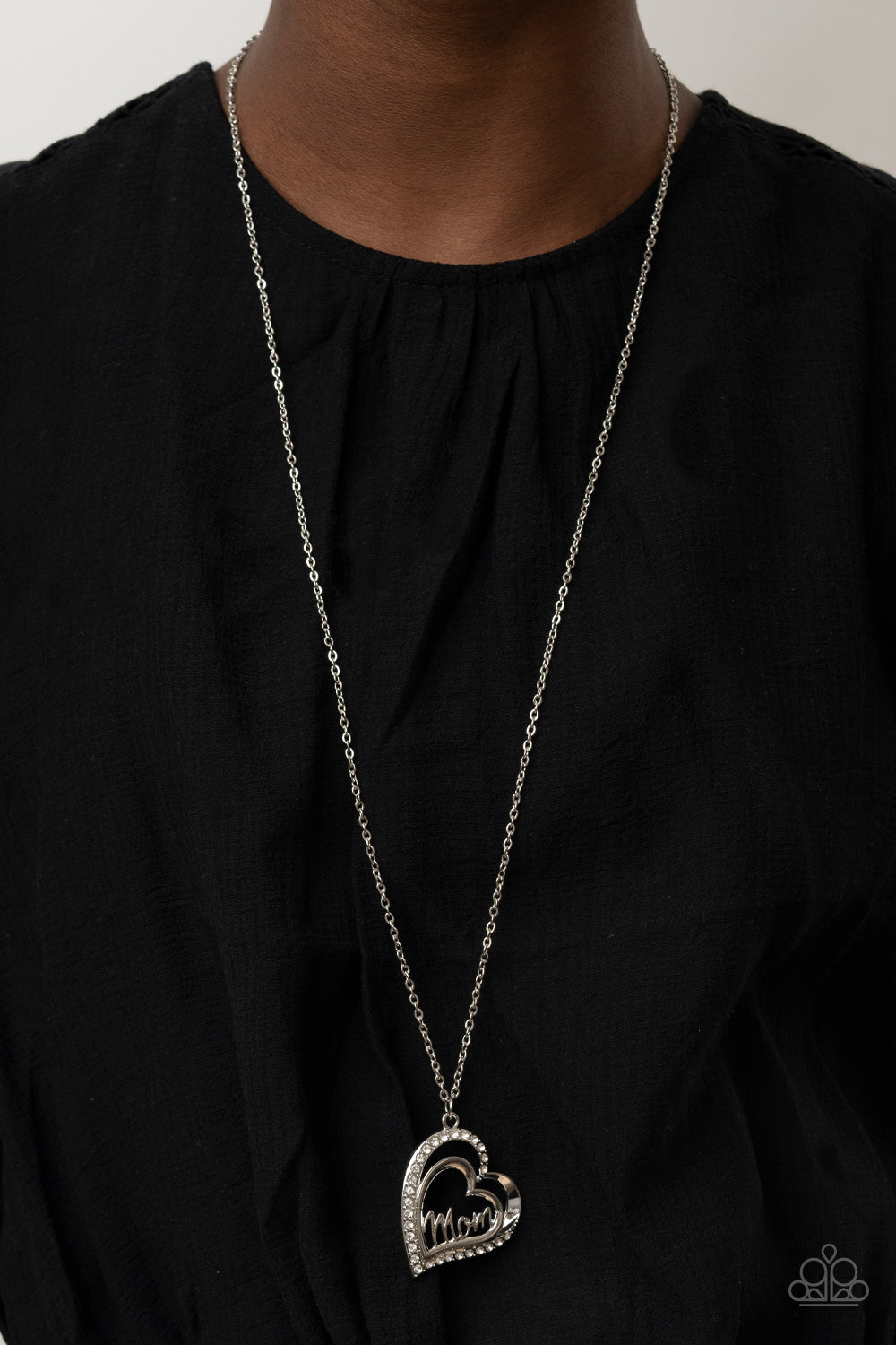 Paparazzi ♥ A Mothers Heart - White ♥  Necklace