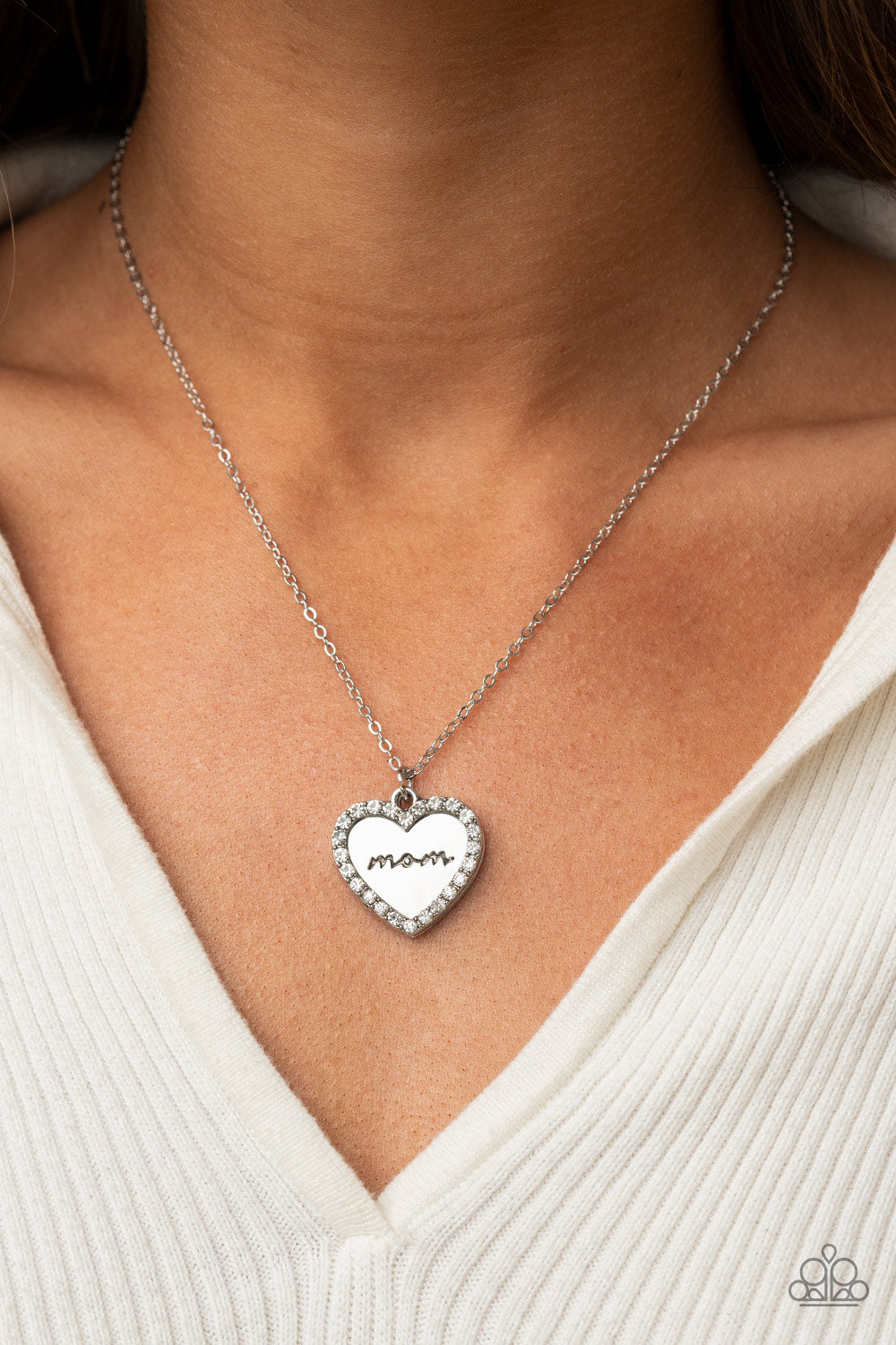 Paparazzi ♥ The Real Boss - White ♥  Necklace