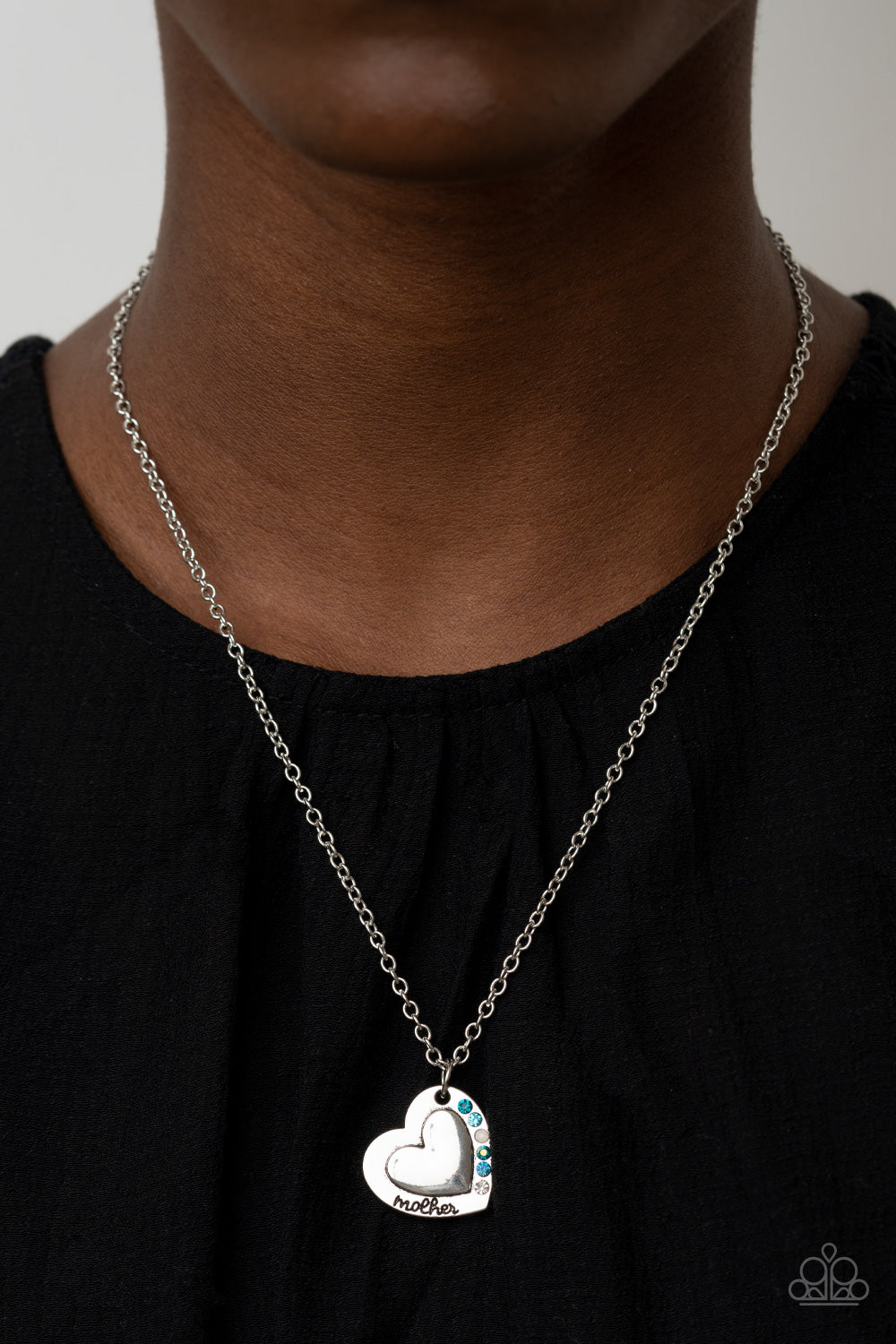 Paparazzi ♥ Happily Heartwarming - Blue ♥  Necklace