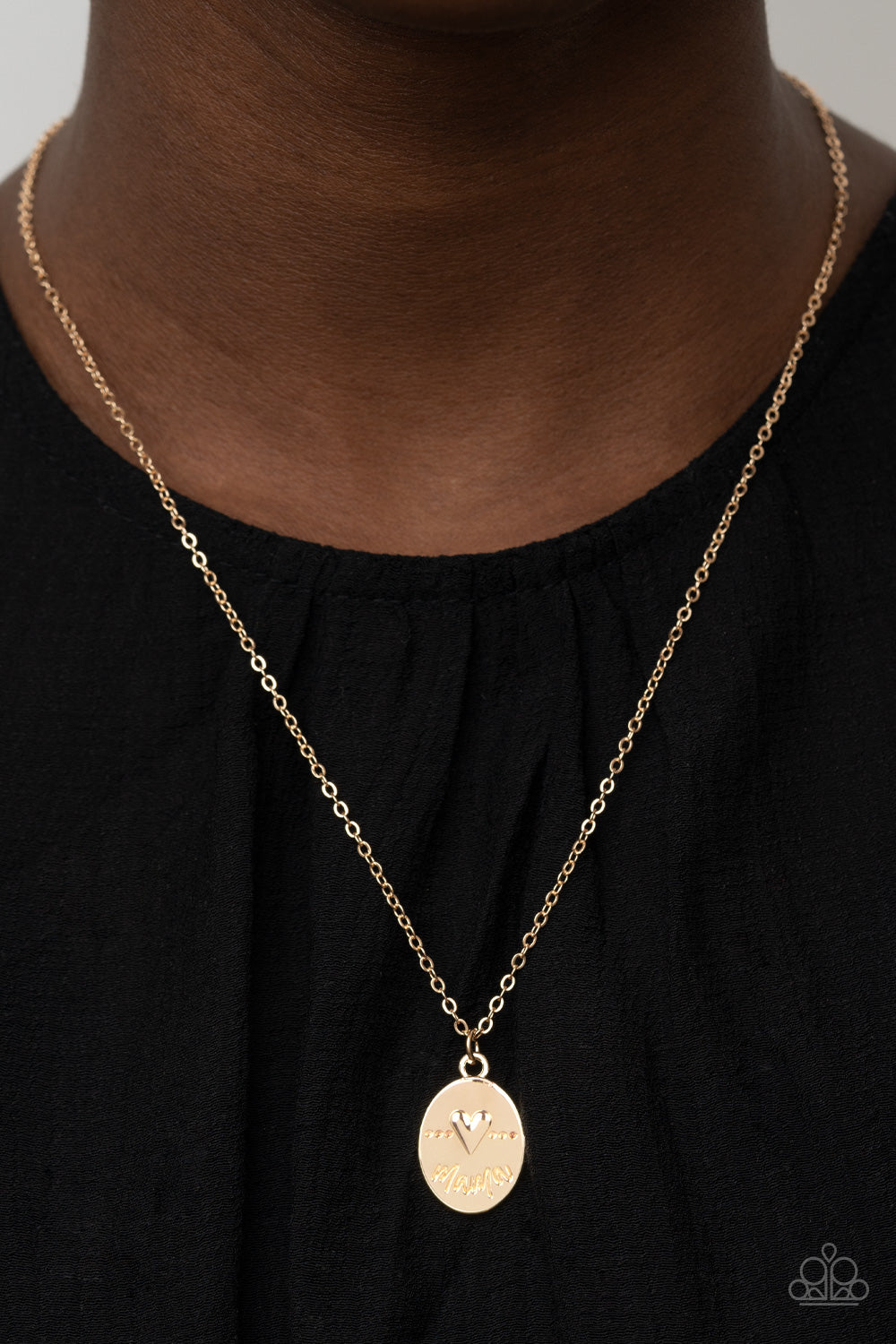 Paparazzi ♥ They Call Me Mama - Gold ♥  Necklace