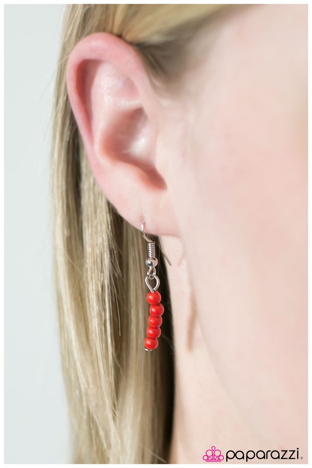 Paparazzi ♥ Archer - Red ♥ Necklace