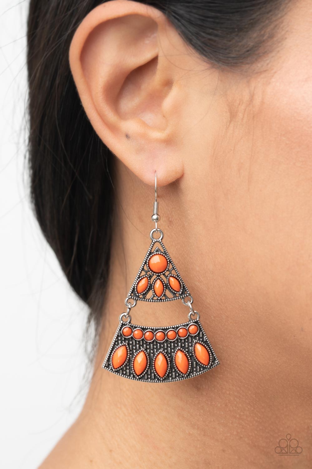 Paparazzi ♥ Desert Fiesta - Orange ♥  Earrings